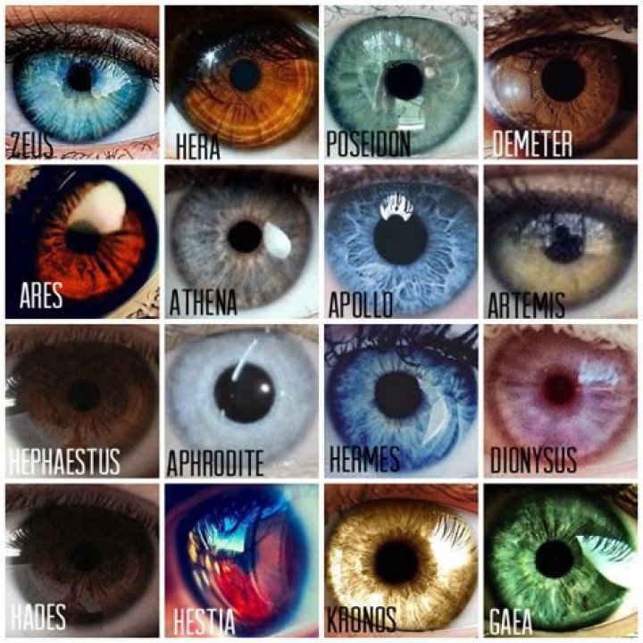 What color was Athena's eyes?